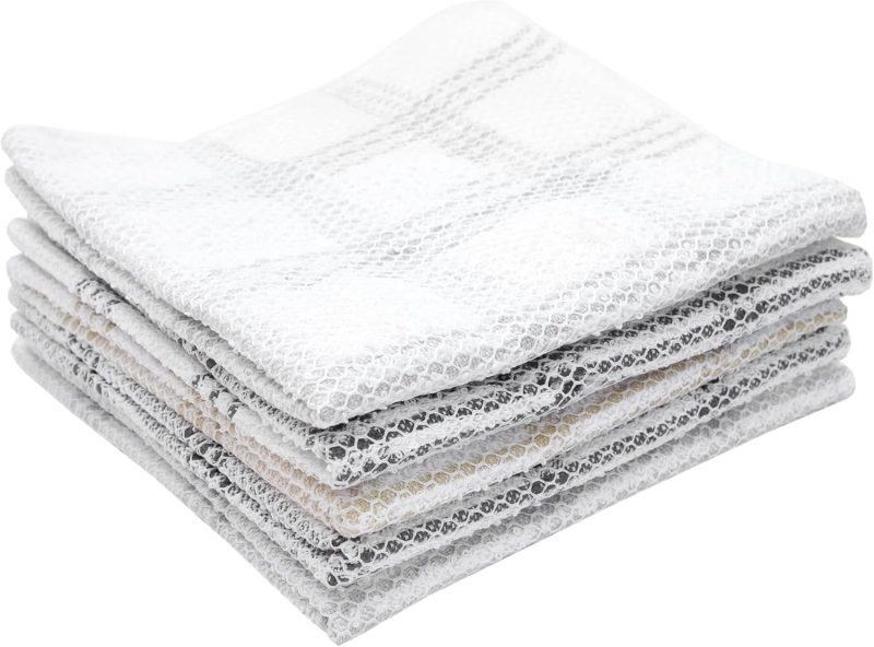 Cotton Scouring Dish Cloth 5-Pack, Neutral
