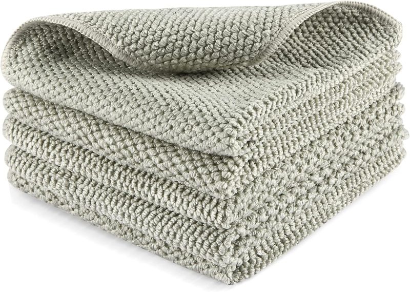 Microfiber Dish Cloths for Kitchen - Absorbent Glass Cleaning Towels Set, Extra Soft Household Wipes