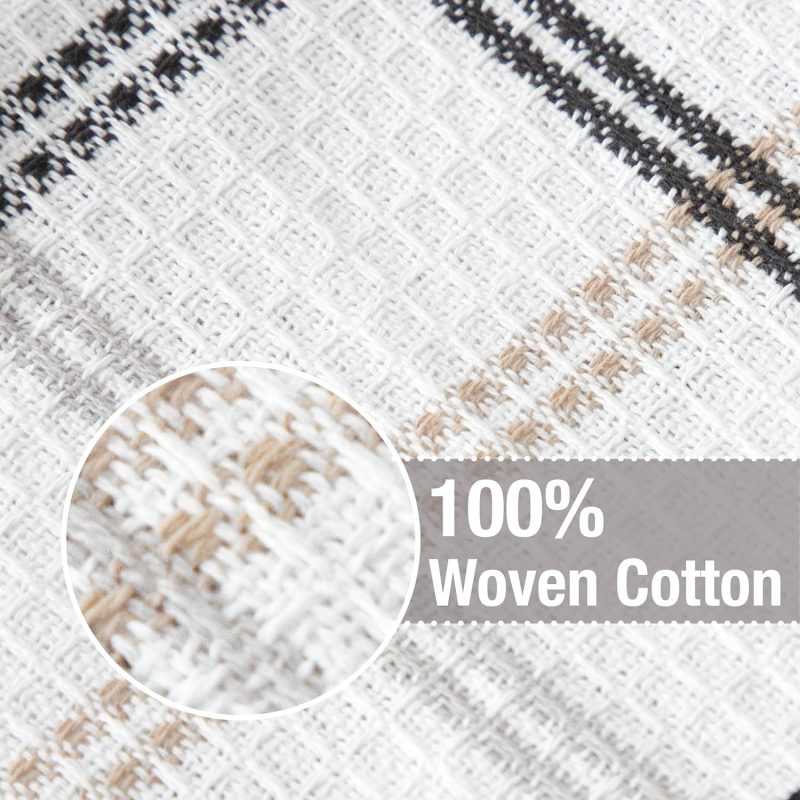 Premium Waffle Dish Cloths: Highly Absorbent, Super Soft Long Lasting - 100% Cotton, 12"x13" Flat Waffle Dish Towel for Cleaning & Drying Dishes, (4-Pack), Neutral - Image 2