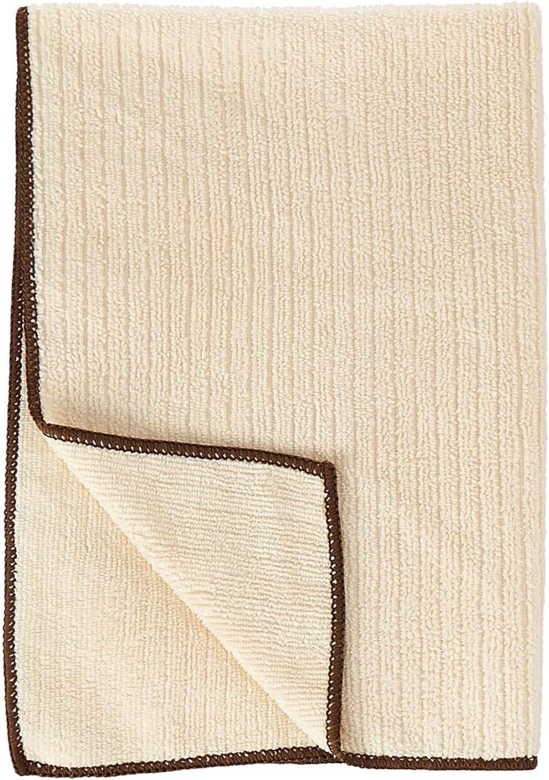 Cleaning Collection Soft Highly Absorbent Microfiber, Dishcloth and Dishtowel Set, Natural, 8 Count - Image 2
